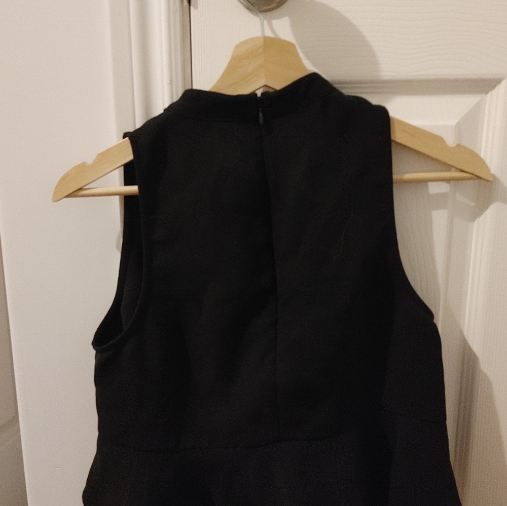 SOLD! Sleeveless blouse / bowtie blouse, peplum crop blouse - Picture 6 of 8
